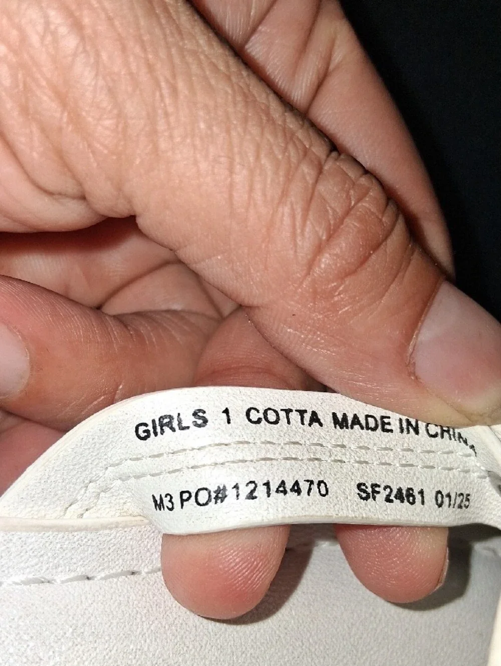 DV by Dolce Vita White Girls Decorative Thong Sandals